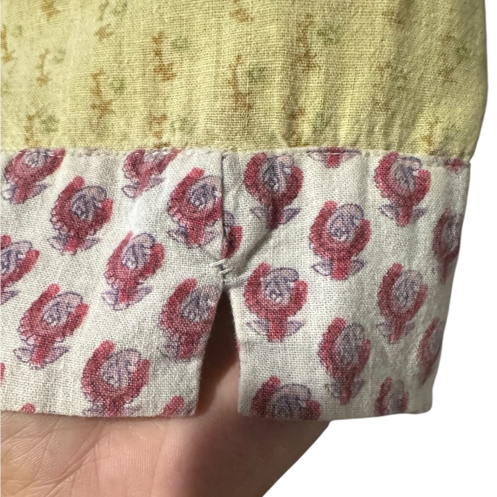 Sacred Threads Floral Patchwork Wrap Top Y2K 100%… - image 4